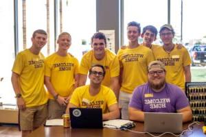 HSU students gather around for STAMPEDE week to welcome the new first-year students home.